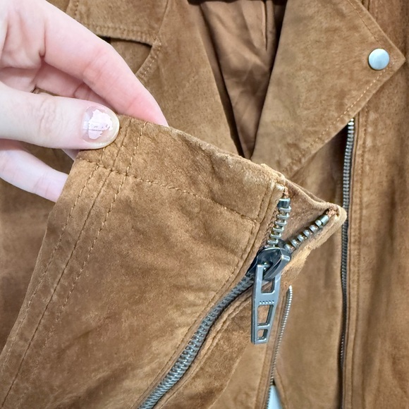 Blank NYC Tan Suede Leather Jacket - Picture 3 of 4